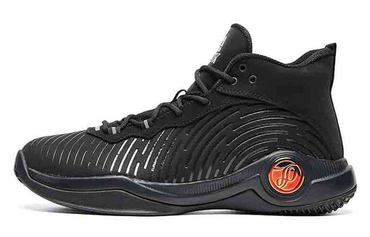 PEAK Parker Collection Game Ready Abrasion Resistant Mid top Basketball Shoes Men's Black