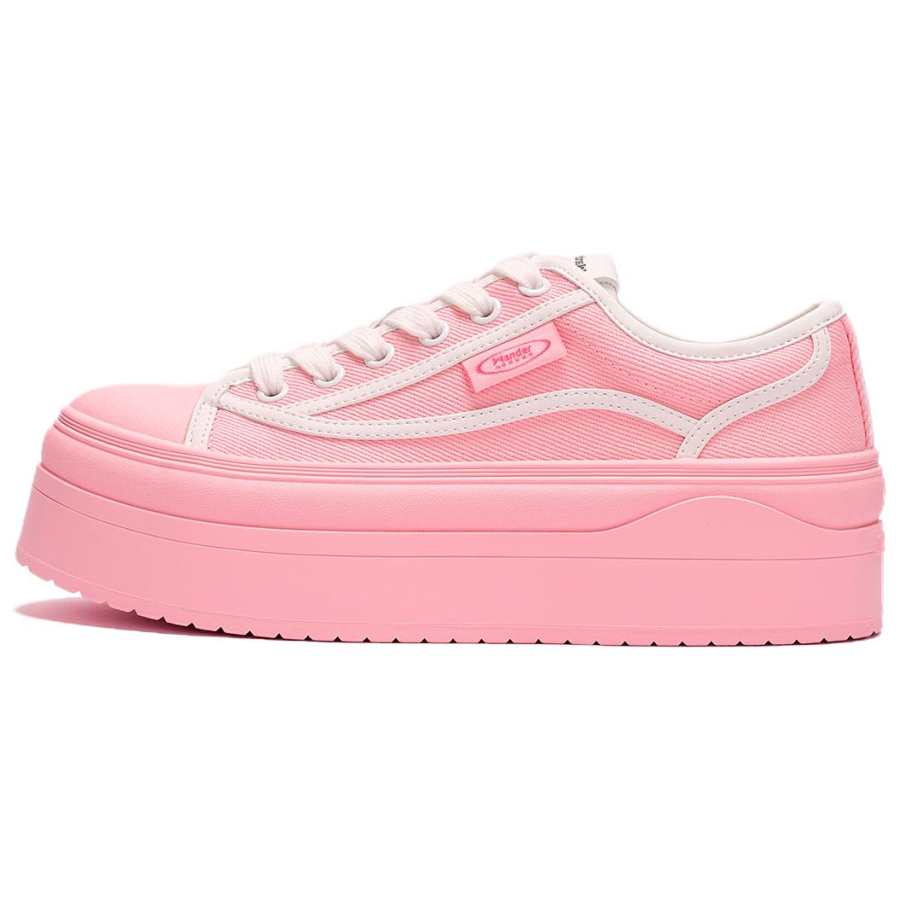WANDER AROUND Slip Resistant Abrasion Resistant Low top Canvas Shoes Women's Pink