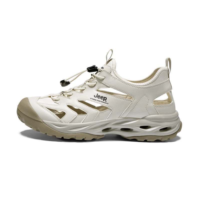 Jeep River Trekking Shoes Unisex Ecru