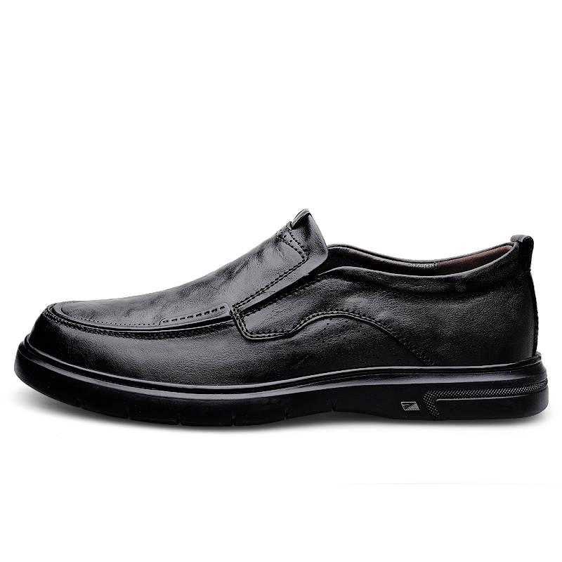 PAIBLOKS Top Grain Cow Leather Men's Casual Shoes Men's