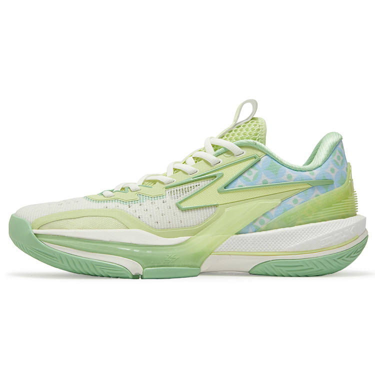 361° BIG3 6.0 Cushioning Slip Resistant Abrasion Resistant Coverage Low top Basketball Shoes Men's Fig Green