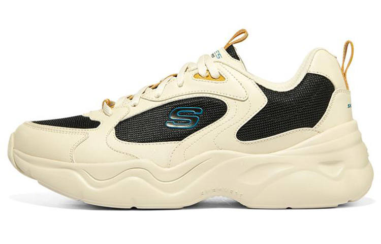Skechers D'LITES 3.0 AIR Low top Chunky Sneakers Men's Natural Black
