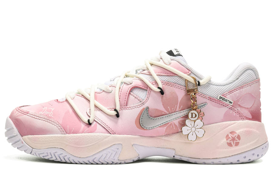 Nike Nike Court Lite 2 Fabric Slip Resistant Slip Resistant Low top Chunky Sneakers Women's Gray Pink