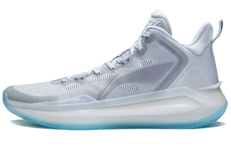 Li-Ning Li Ning Liren 3 Glacier Textile, Synthetic Leather, TPU Abrasion Resistant Breathable Mid top Basketball Shoes Men's