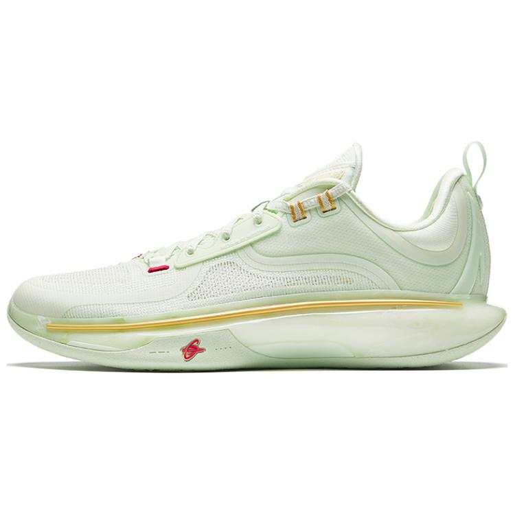 Anta GH5 Cushioning Rebound Low top Basketball Shoes Men's Green Gold
