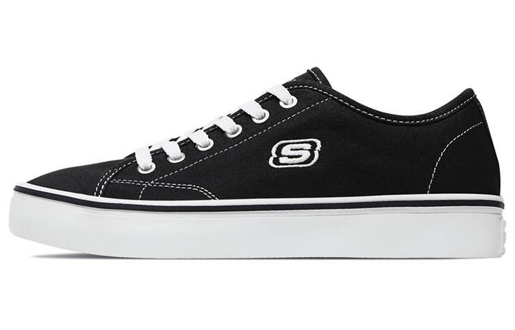 Skechers Cupsole 1 Low Canvas Shoes Black Women's