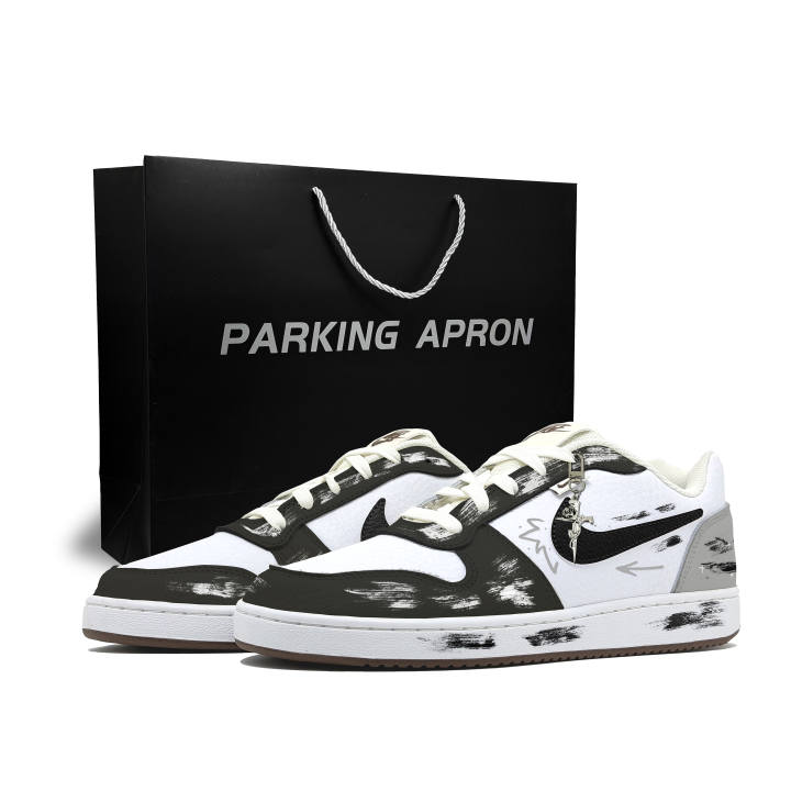 Nike Nike EBERNON Graffiti District, Shopping Bag Cushioning Abrasion Resistant Cushioning, Wear Resistant Low top