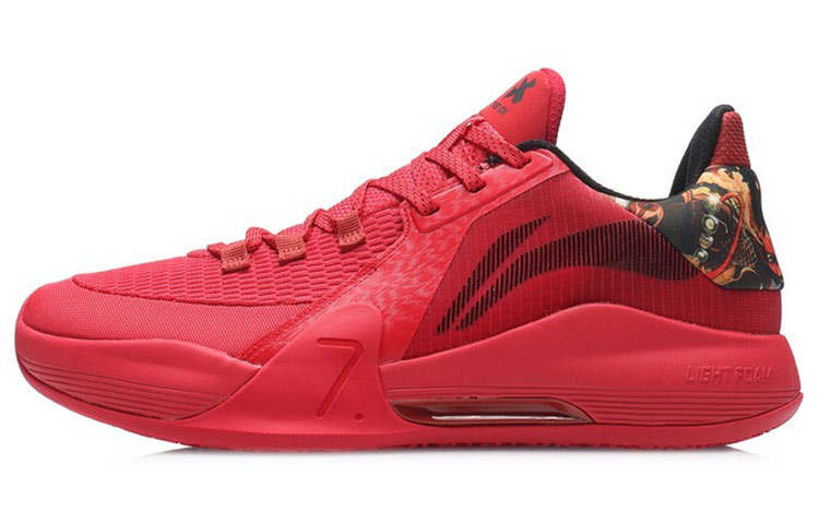 Li-Ning Li Ning Speed 7 Cushioning Abrasion Resistant Breathable Support Low top Basketball Shoes Men's Red