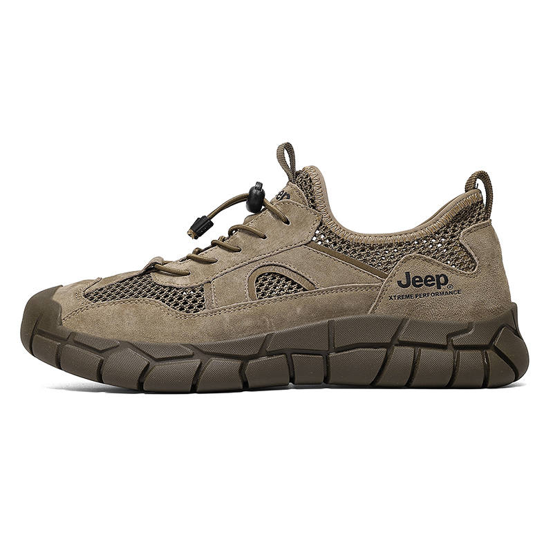 Jeep Slip Resistant, Abrasion Resistant, Breathable, Lightweight Low top Hiking Shoes Men's Khaki