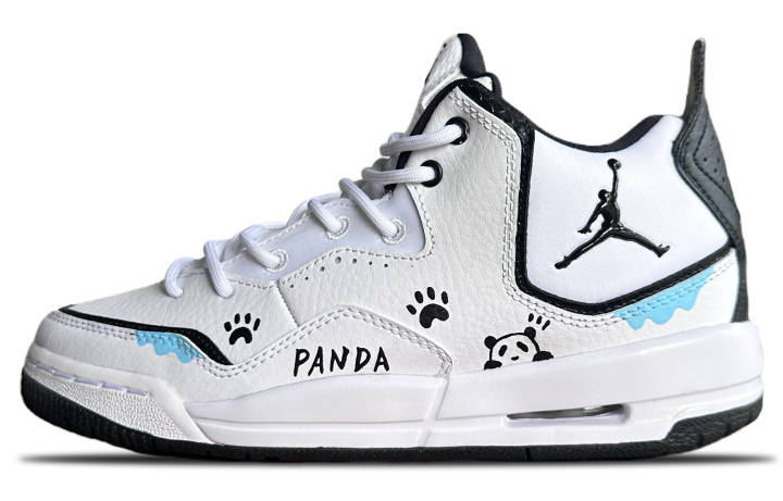 Jordan Jordan Courtside 23 Milk Panda Leather Cushioning Slip Resistant Abrasion Resistant Height Increasing