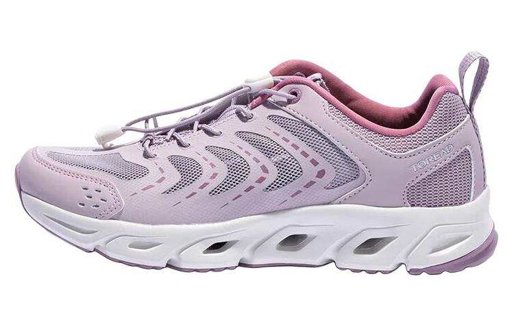 TOREAD Synthetic Leather, Textile Rebound Grip Waterproof Support River Trekking Shoes Women's Pink Purple
