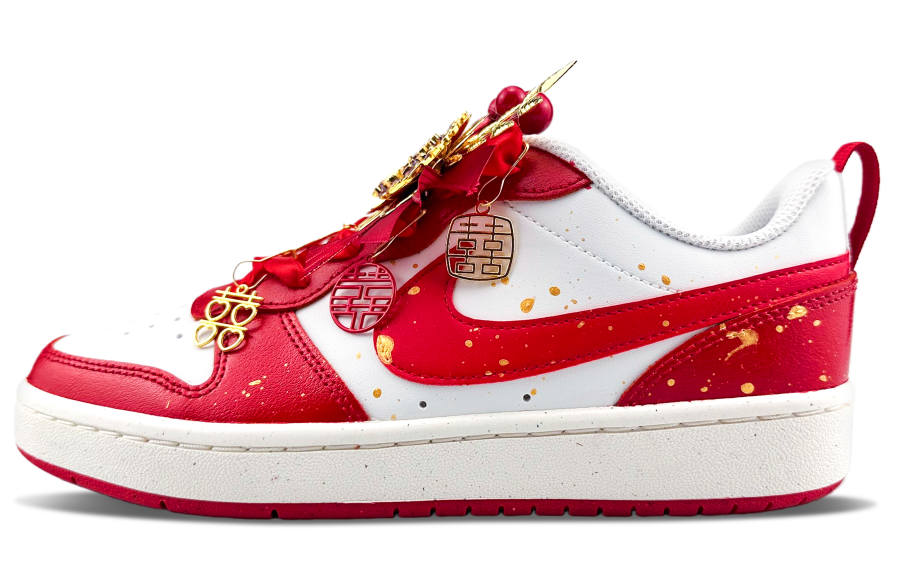 Nike Nike Court Borough Cushioning, Wear Resistant Low top Skateboard Shoes Women's Red
