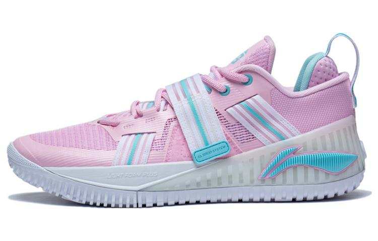 Li-Ning Li Ning Fury TPU Cushioning Support Low top Basketball Shoes Men's First Pink Lotus