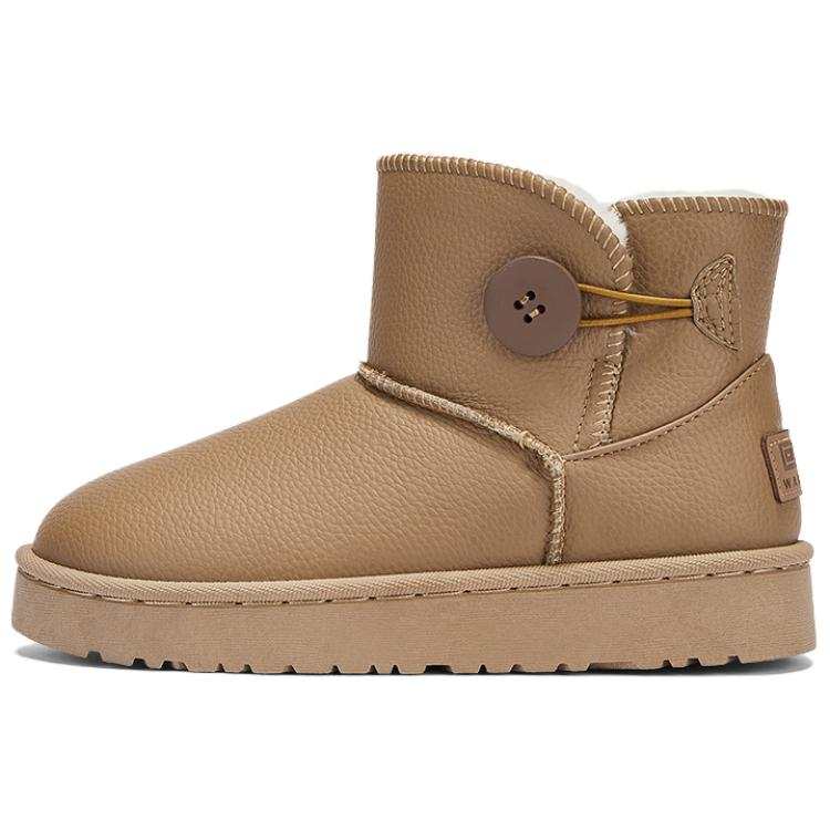 Warrior Abrasion Resistant Slip Resistant Fleece Lined, Fashion Trend Short Snow Boots Women's Brown