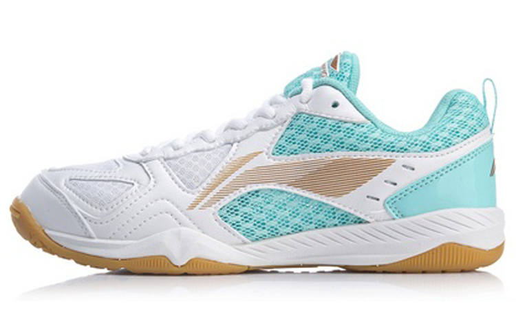 Li-Ning Li Ning Table Tennis Cushioning Slip Resistant Abrasion Resistant Low top Training Shoes Unisex White Blue