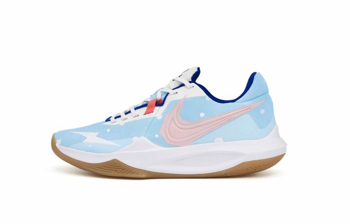 Nike Nike Precision 6 Abrasion Resistant Abrasion Resistant Low top Basketball Shoes Men's Blue