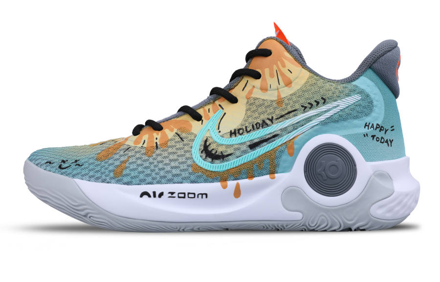 Nike Nike KD Trey 5 IX Orange Soda By Huaijiao Fabric Cushioning Slip Resistant Abrasion Resistant