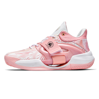 SHOUZHAO Cushioning Slip Resistant Mid top Basketball Shoes Unisex Pink