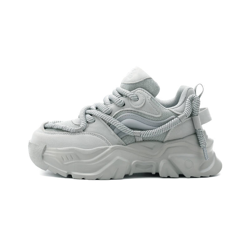 XIANG GUAN XGGO Slip Resistant, Abrasion Resistant, Breathable, Height Increasing Low top Chunky Sneakers Unisex