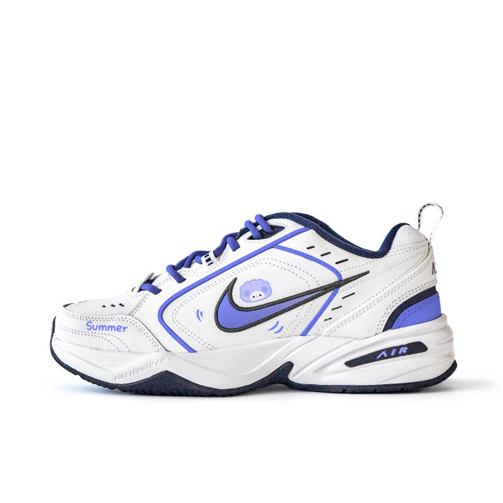 Nike Nike Air Monarch 4 The Dark Clouds Disperse. PU, Textile, Synthetic Leather Slip Resistant Abrasion Resistant Low top