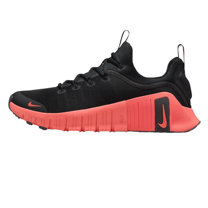 Nike Nike Free Metcon 6 Comfortable Slip Resistant Abrasion Resistant Low top Training Shoes Women's Black Red