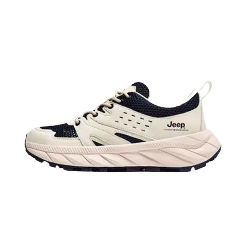 Jeep Fabric Comfortable Low top Hiking Shoes Unisex Blue White