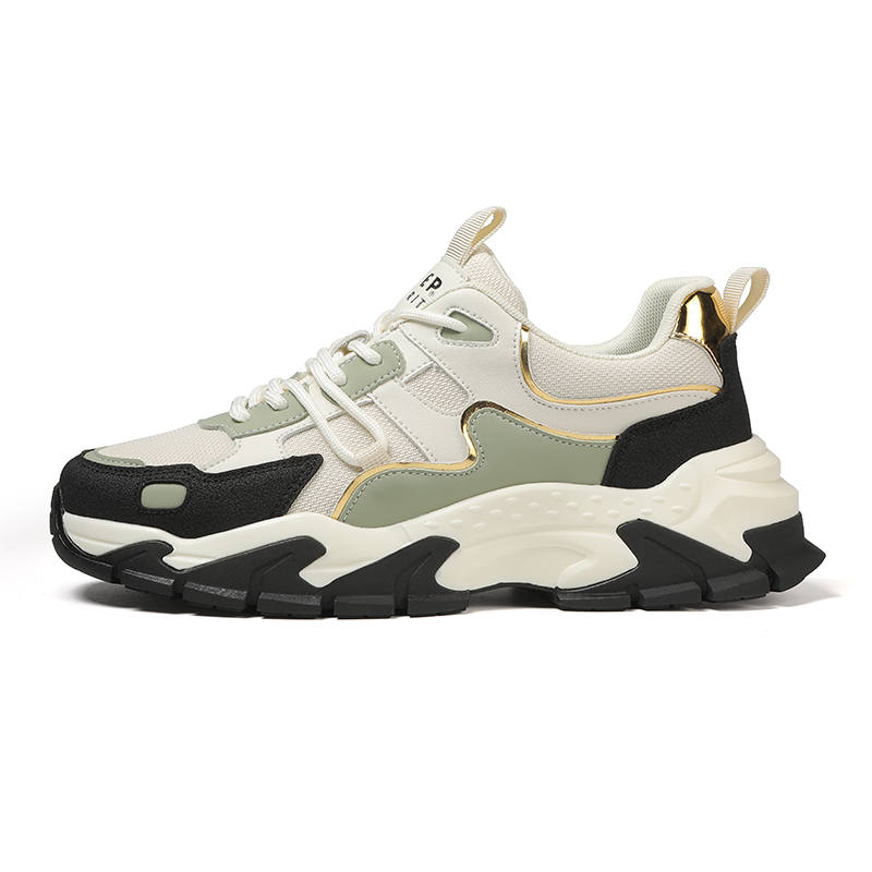 JEEP SPIRIT Chunky Sneakers Men's Low Top Shuffle White