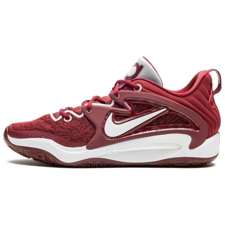 Nike Nike KD 15 Slip Resistant Abrasion Resistant Low top Basketball Shoes Men's Red White