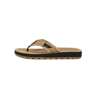 ZVA Quiet Abrasion Resistant Slip Resistant Quiet Abrasion Resistant Slip Resistant Flip Flops Men's Grit Brown