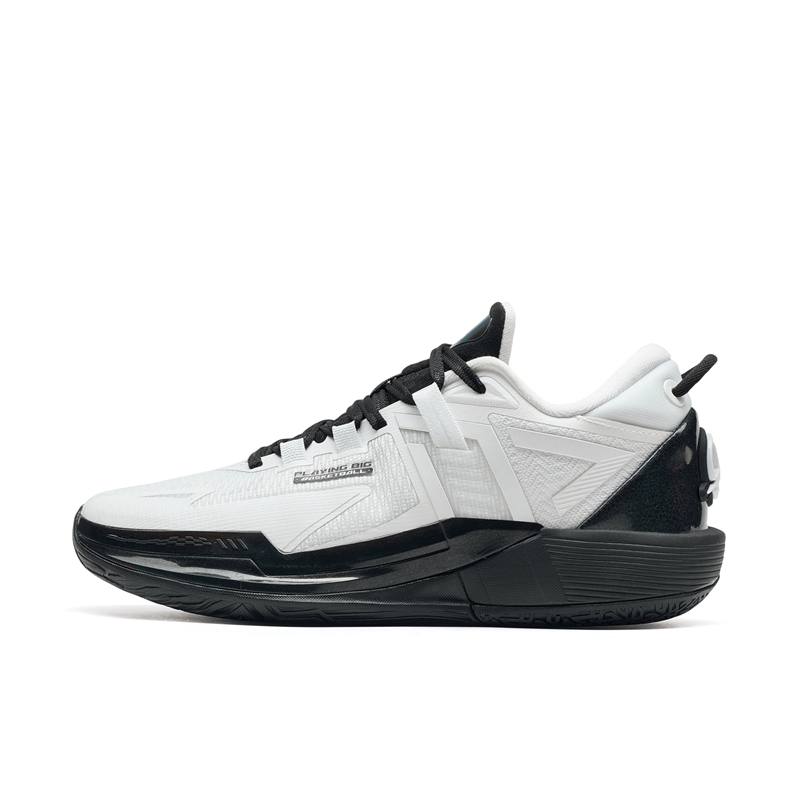 XTEP Spirit Strike 3.0 Cushioning Slip Resistant Abrasion Resistant Low top Basketball Shoes Men's White Black