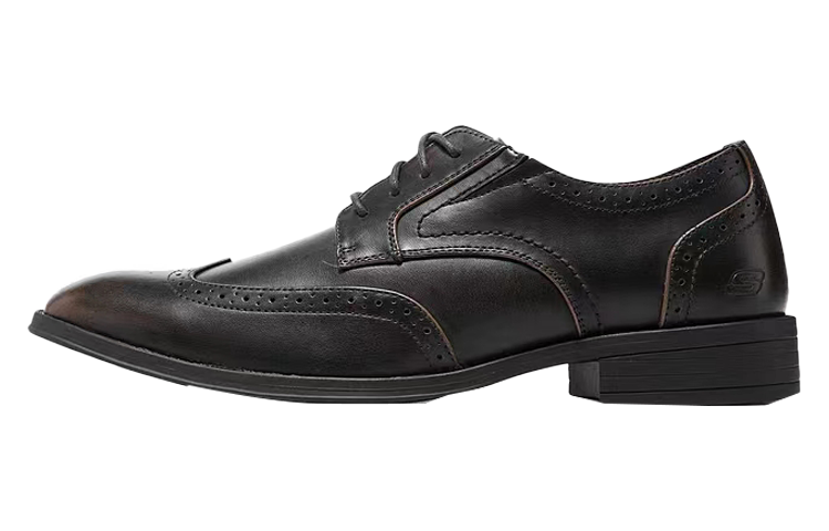 Skechers Artificial Leather Dress Shoes Men's Brown