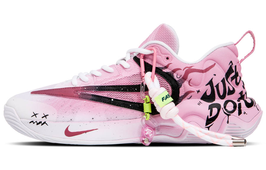 Nike Nike Giannis Immortality Abrasion Resistant Breathable Low top Basketball Shoes Men's Pink White