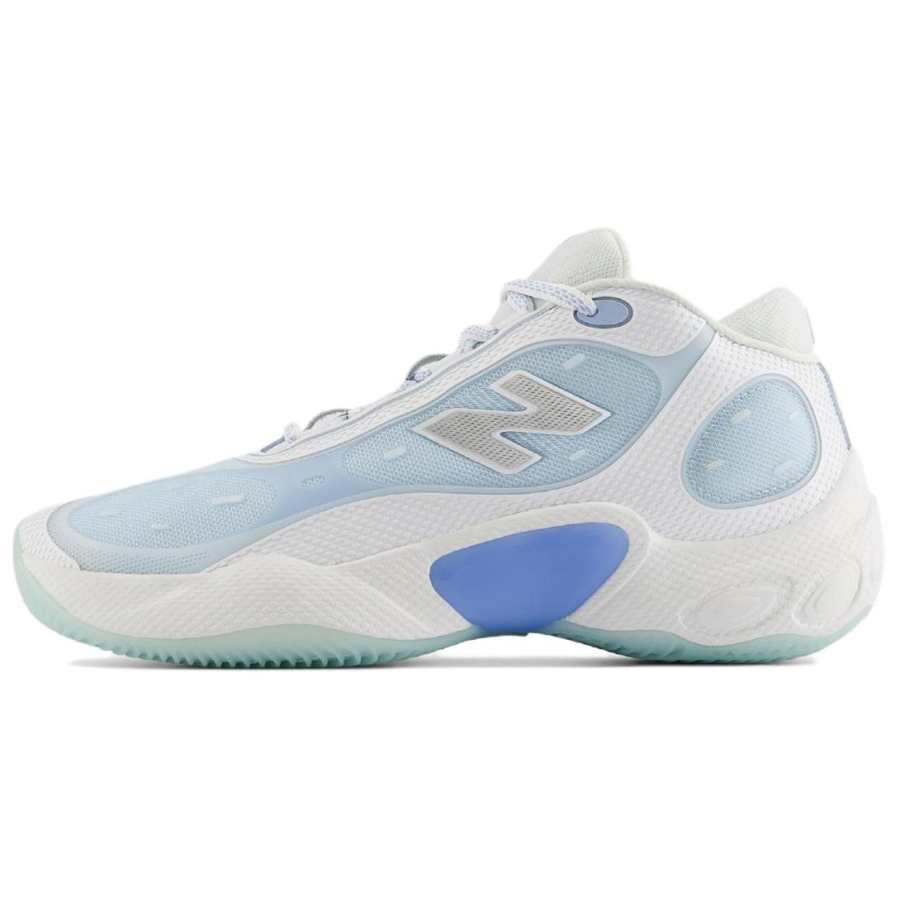 New Balance New Balance NB Fresh Foam BB V3 Abrasion Resistant Low top Basketball Shoes Men's White Blue