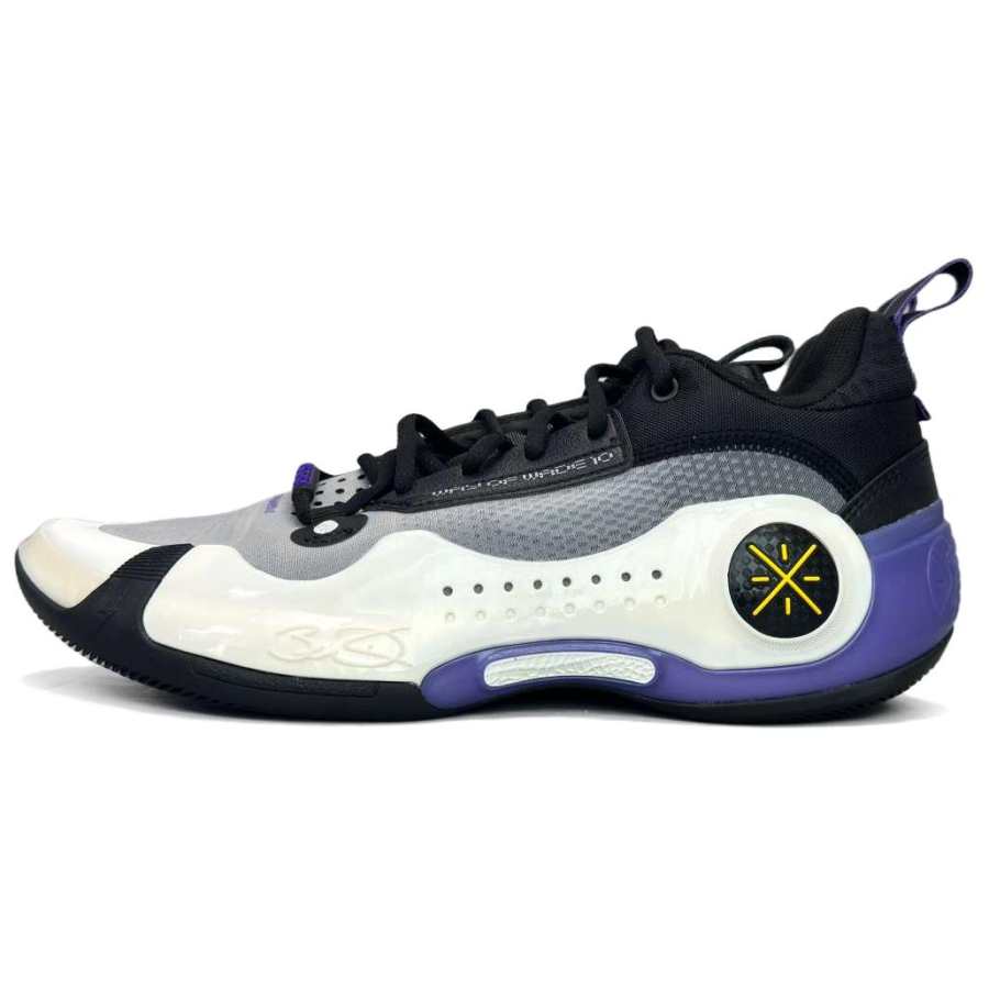 Li-Ning Li Ning WOW 10 TPU Low top Basketball Shoes Men's White Purple
