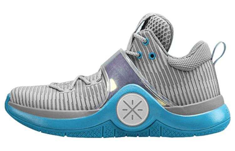 Li-Ning Li Ning WOW 6 Low top Basketball Shoes Men's White Blue