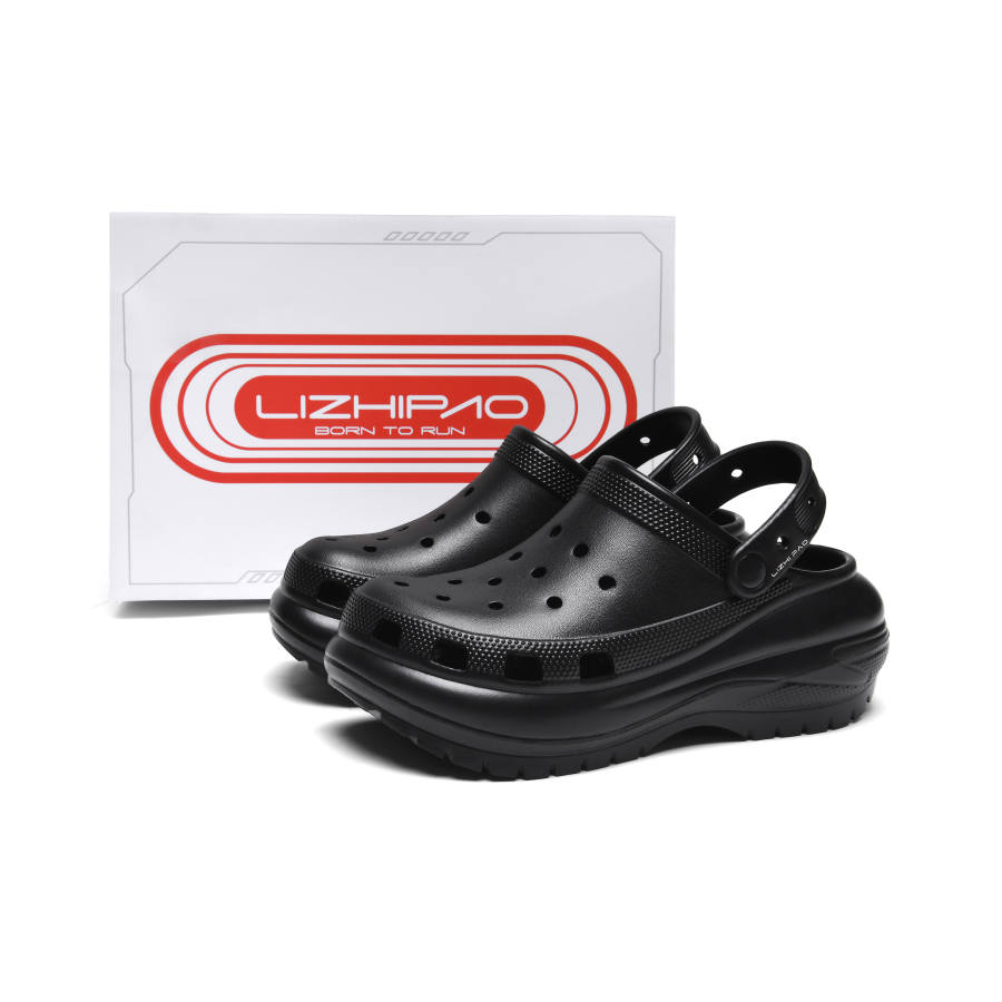 LIZHIPAO Clogs Women's Pure Black