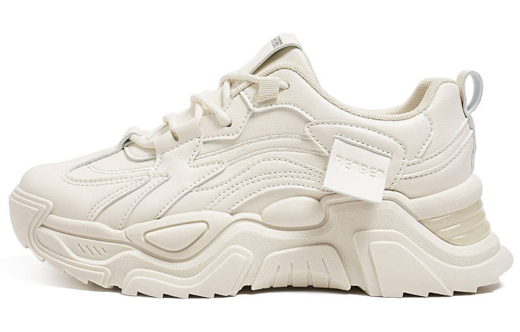 RENBEN Low top Chunky Sneakers Women's Beige