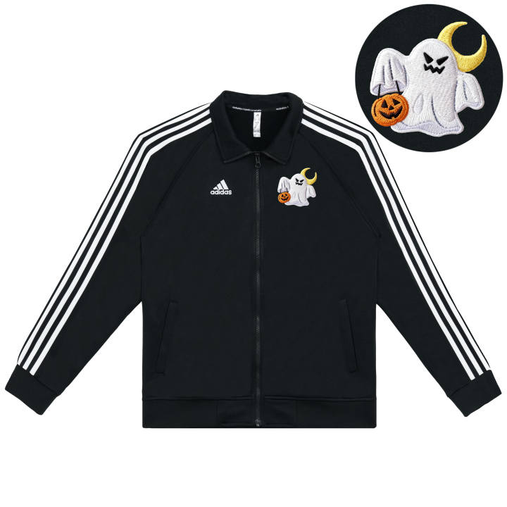 Adidas Adidas Jackets Unisex Black With White Stripes Stand Collar Moderate Other