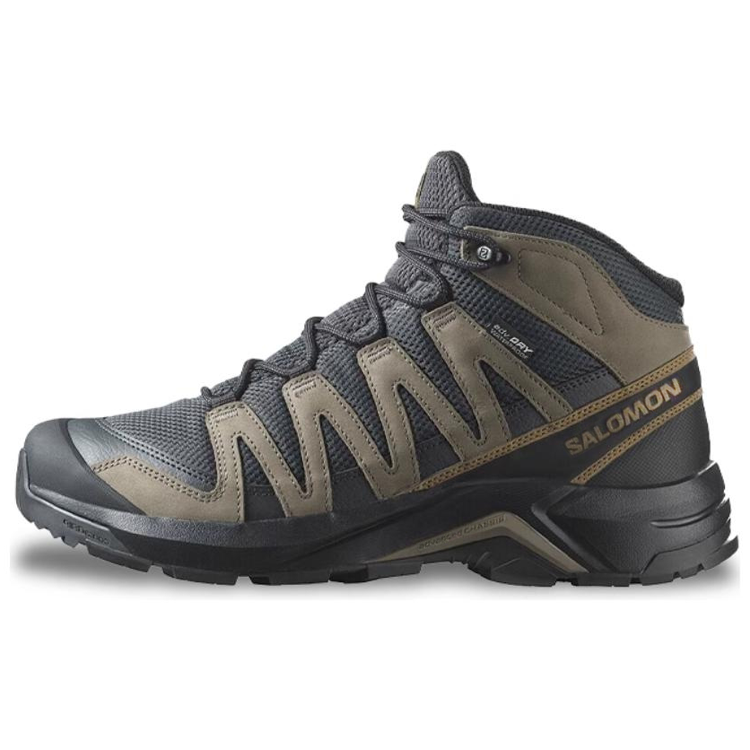 SALOMON X Adventure Fabric Mid top Hiking Shoes Men's Gray