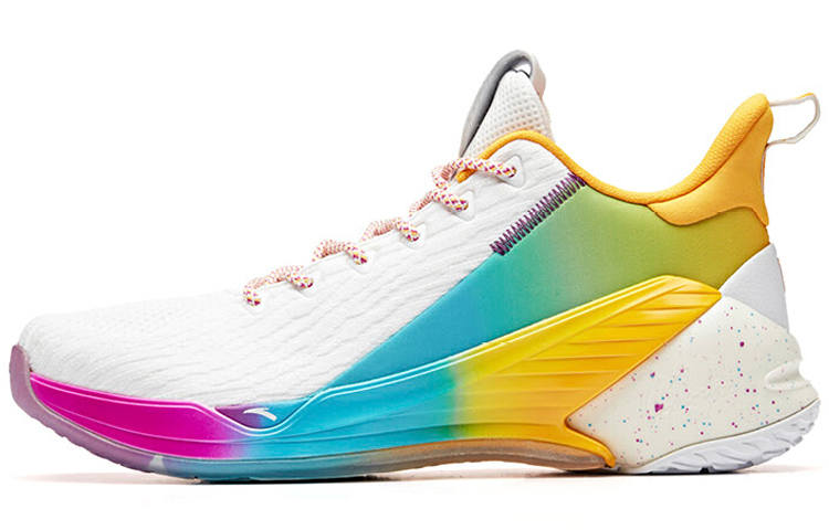Anta KT4 KT Performance Basketball Shoes Men's Yellow Blue Purple