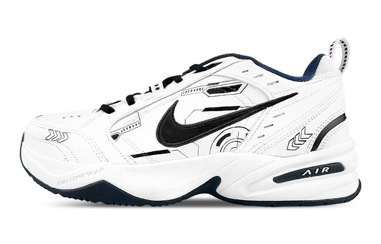 Nike Nike Air Monarch 4 Slip Resistant Height Increasing Low top Chunky Sneakers Unisex Black White