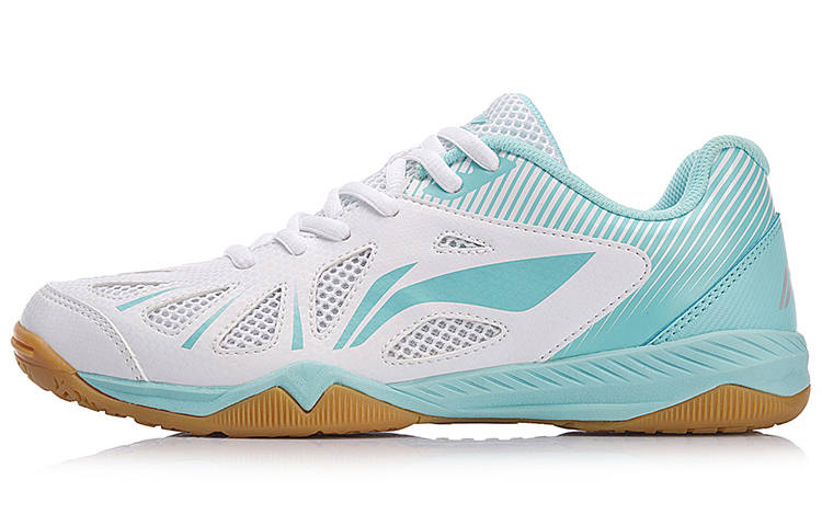 Li-Ning Li Ning Storage Textile, Synthetic Leather Cushioning Support Balance Low top Training Shoes Women's White Blue