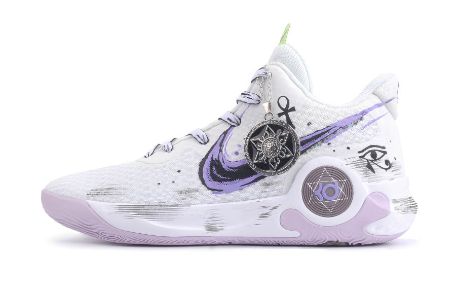 Nike Nike KD Trey 5 IX Mid top Vintage Basketball Shoes Unisex Purple White