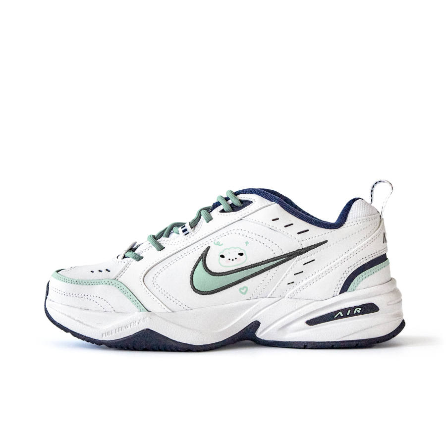Nike Nike Air Monarch 4 Slip Resistant Abrasion Resistant Low top Chunky Sneakers Unisex White