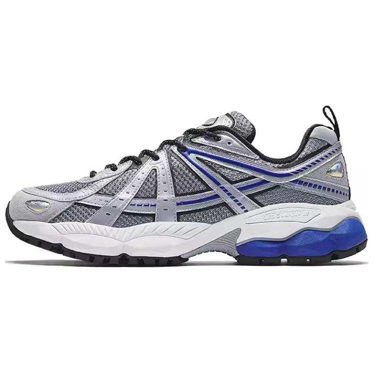 Anta Champion AG G02 Cushioning, Wear Resistant Low top Chunky Sneakers Men's Silver Blue