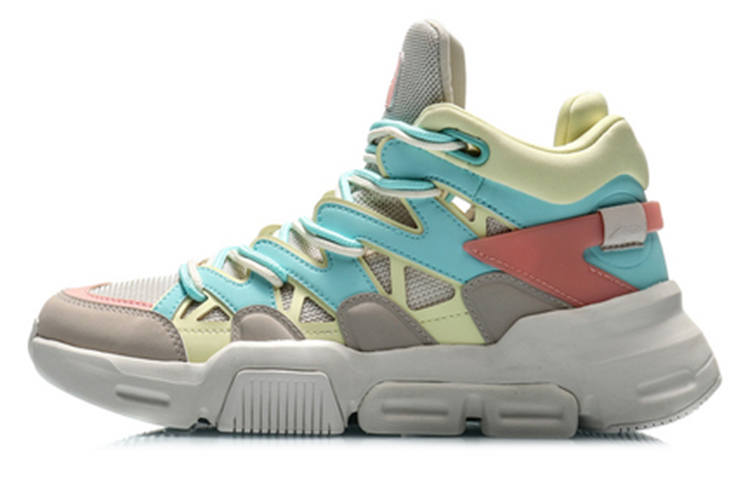 Li-Ning Li Ning Slip Resistant And Breathable Slip Resistant And Breathable High top Vintage Basketball Shoes Women's
