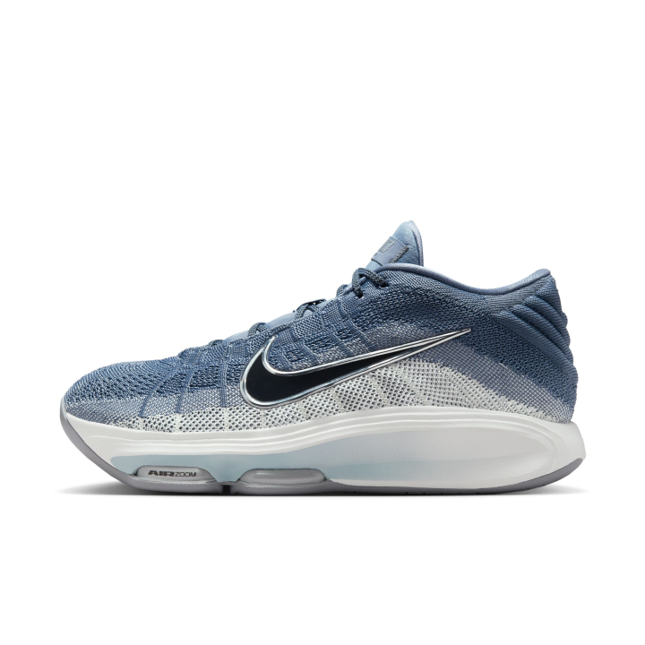 Nike Nike G.T. Hustle 3 Cushioning Slip Resistant Mid top Basketball Shoes Men's Gray Blue