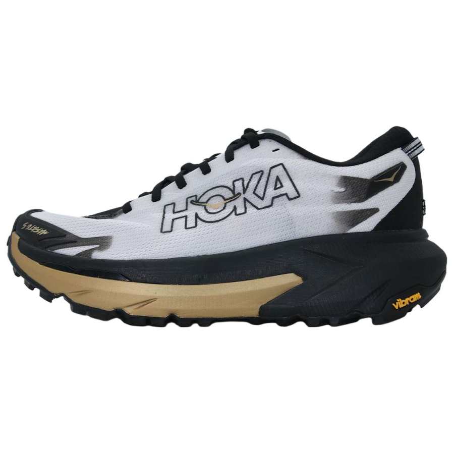 HOKA ONE ONE Mafate 5 Trail Running Shoes Men's White Black