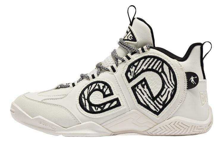 QIAODAN Textile, Artificial Leather Slip Resistant, Abrasion Resistant, Rebound Mid top Basketball Shoes Women's