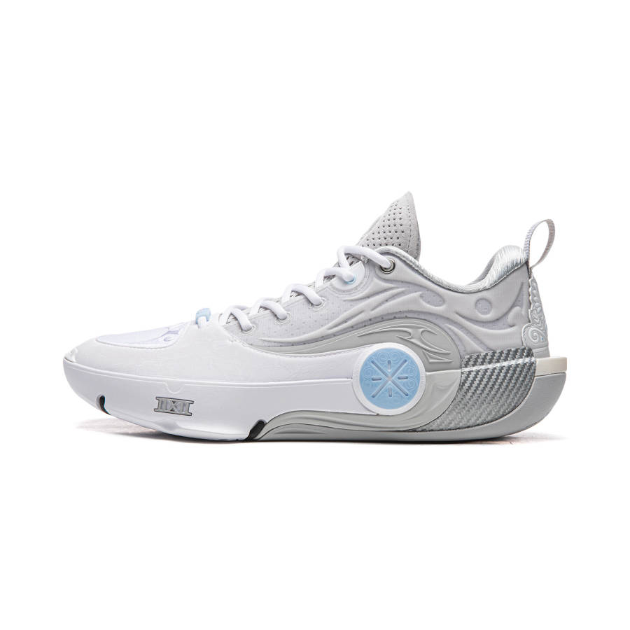 Li-Ning Li Ning WOW12 Low top Basketball Shoes Men's White Gray